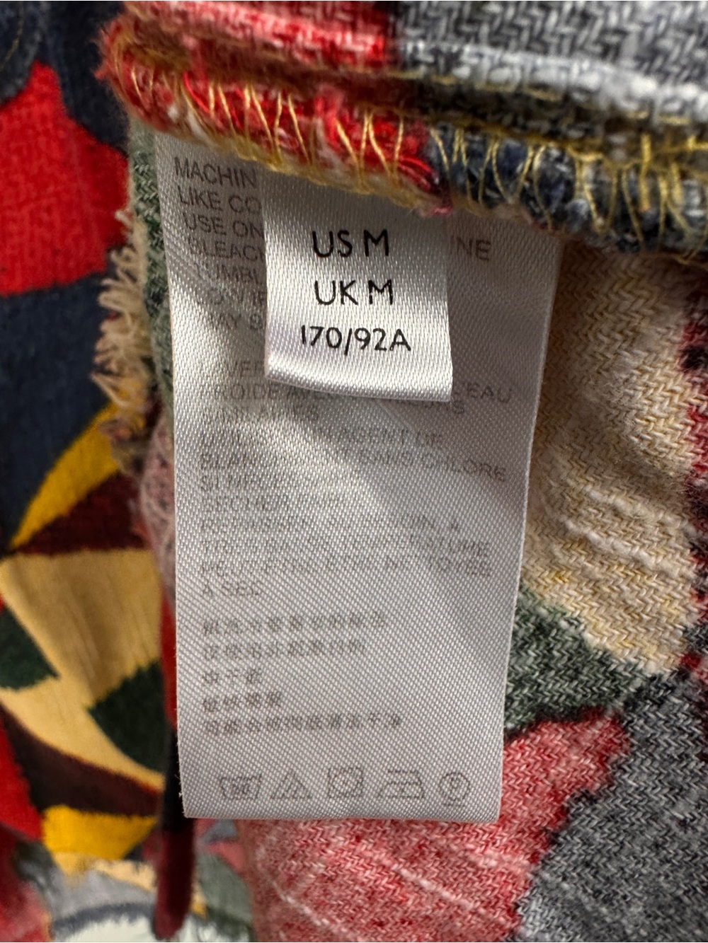 BDG Urban Outfitters Size Medium Brody Flannel Shirt Oversized Patchwork - Picture 6 of 9